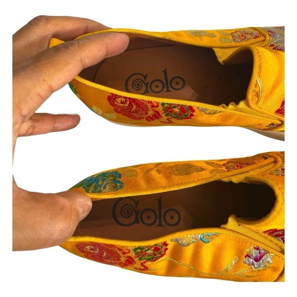 Golo Vivian Platform Silk Floral Shoes  Size 10 - Picture 10 of 12